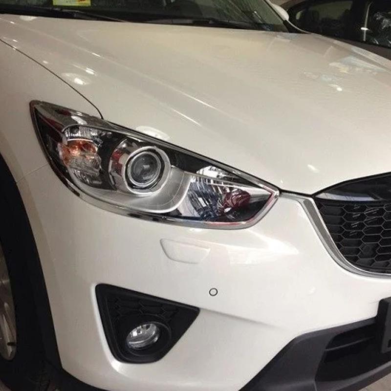 Для Mazda CX-5 CX5 2012 2013 2014 2015 2016 Автомобильная крышка Передняя фара Лампа Детектор Рамка Накладка ABS Хромированная Накладка Декоративная Бровь