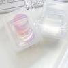 Small Size Storage Box Card Holder Sticker Stationery Transparent Storage Box Film Storage Box Flip Classification Box