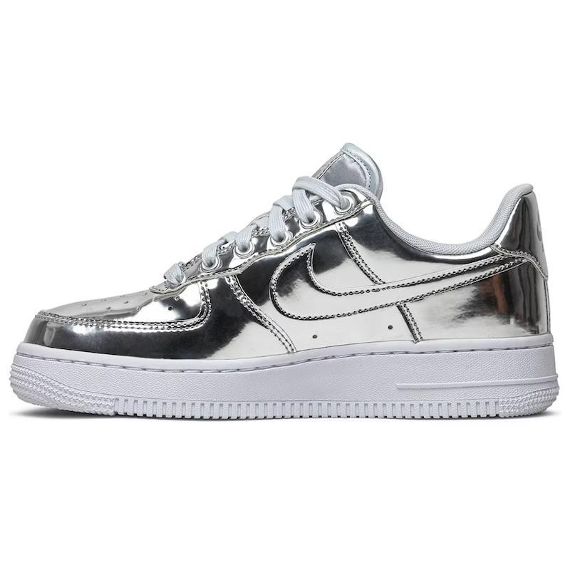 (WMNS) Женские кроссовки Nike Air Force 1 SP 'Liquid Metal - Chrome' CQ6566-001