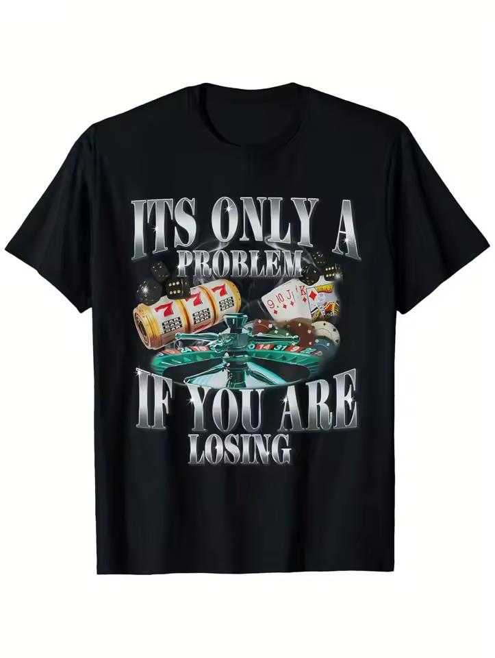 1pc Casino Gambling Lucky Slots T shirtCotton 180gsm.Printed Tee.Unisex Crewneck T shirt.All Seasons.Game Night.Vegas.