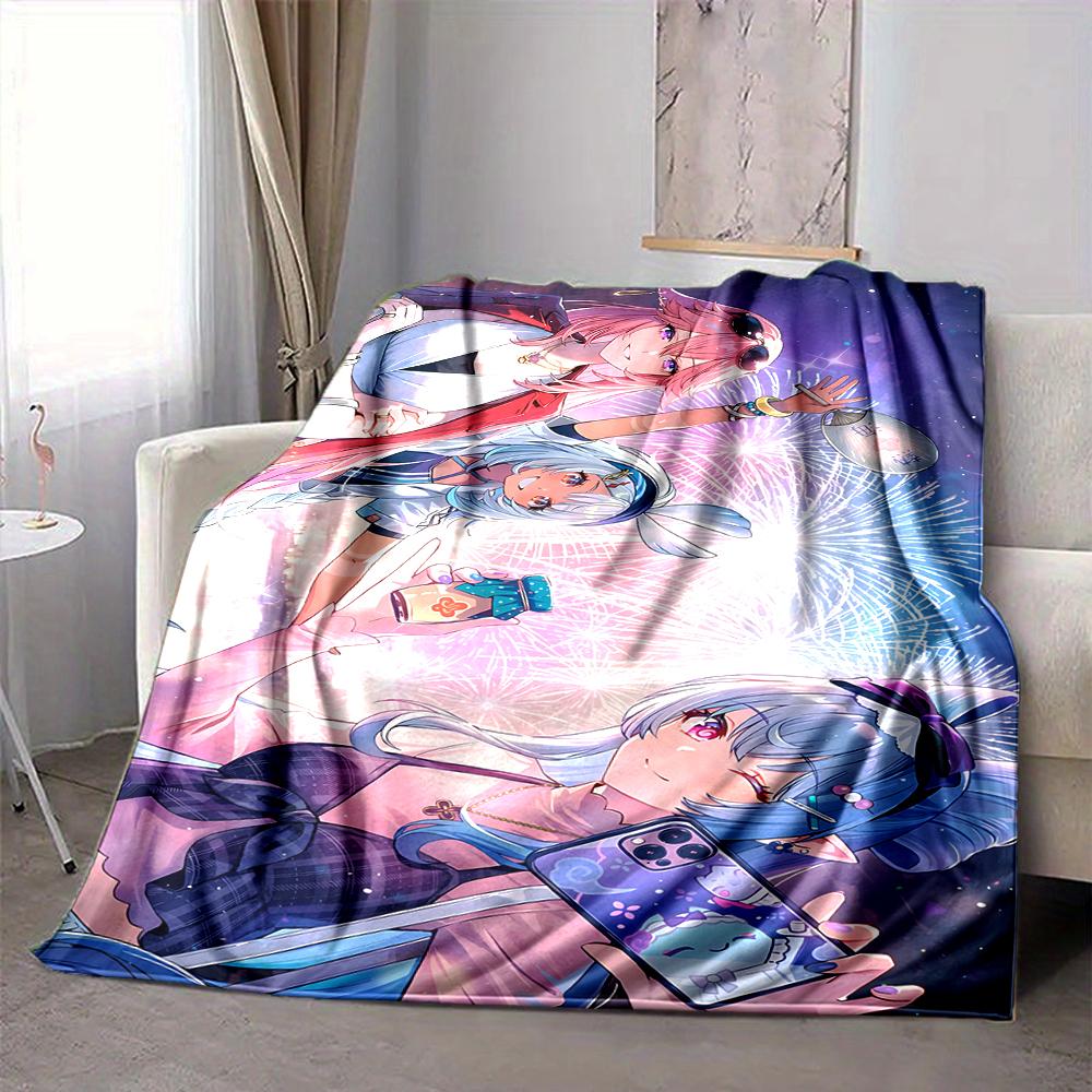 1Pc Galaxy Friends Adventure Flannel Blanket, Soft And Comfortable, Casual Warm, Camping Travel, Christmas, Halloween Xmas Gift S1799