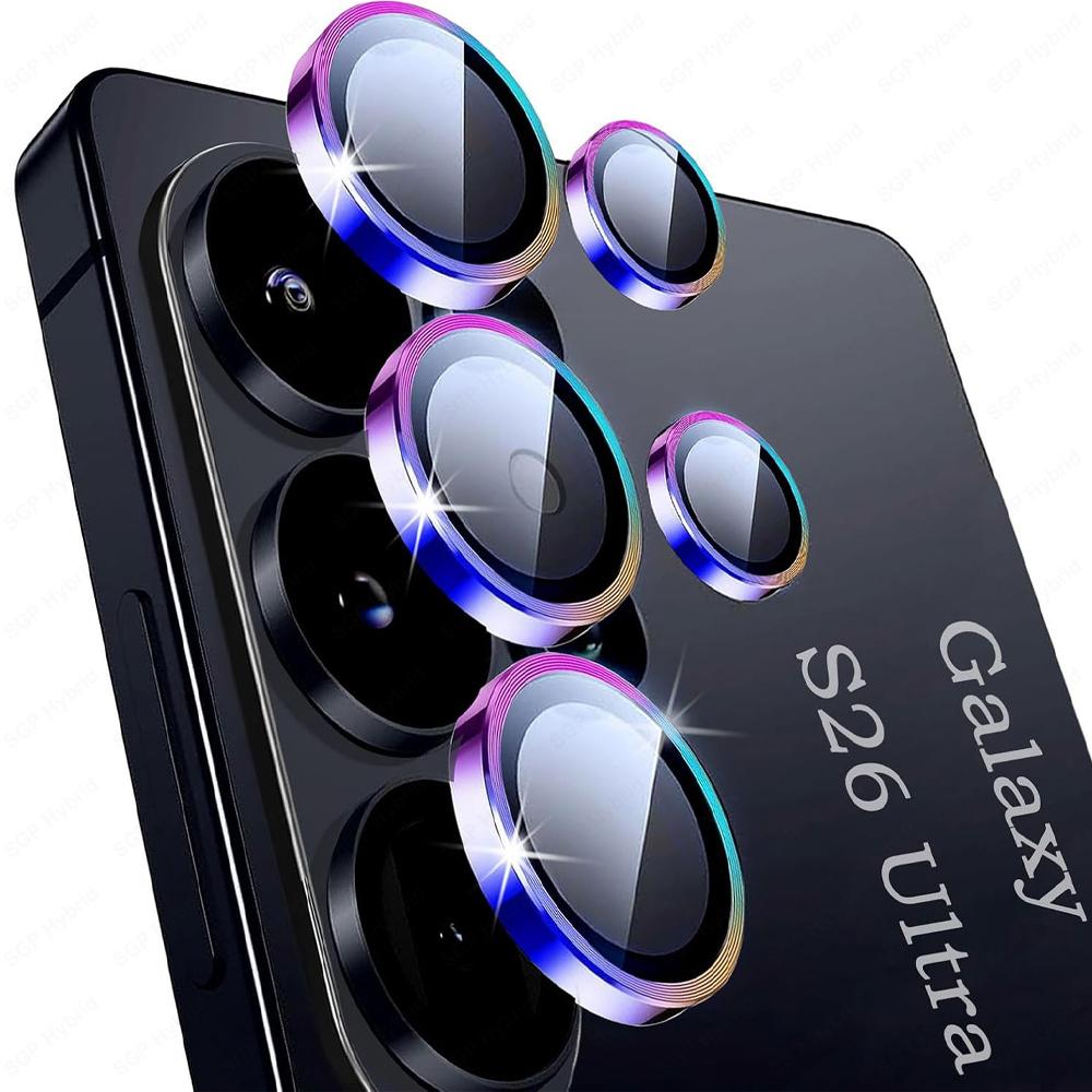 For Galaxy S23 S24 S25 S26 Ultra Plus Tempered Glass Metal Camera Lens Protector Easy Install Camera Lens Protector Glass