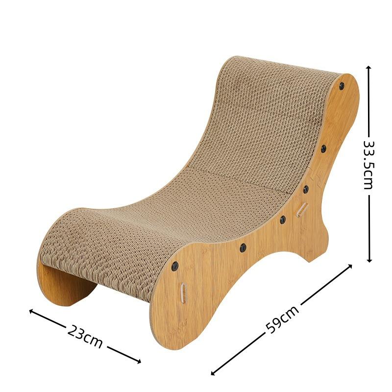 Когтеточка для кошек, деревянная рифленая доска для кошек, шезлонг, игрушки для шлифовки когтей, скребки для кошек, аксессуары для домашних животных