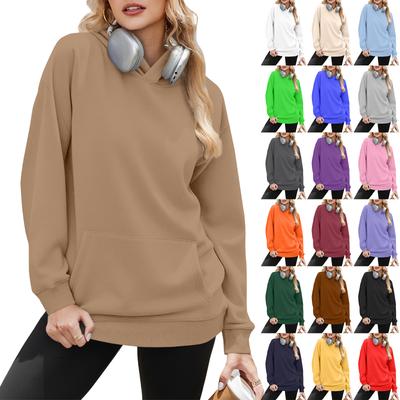 Женский модный однотонный топ с длинным рукавом