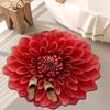 3D Цветочный Плюшевый Напольный Коврик Моющийся Нескользящий Ковер Абсорбирующий Быстросохнущий Ковер для Украшения Гостиной Спальни Ванной Комнаты Кухни