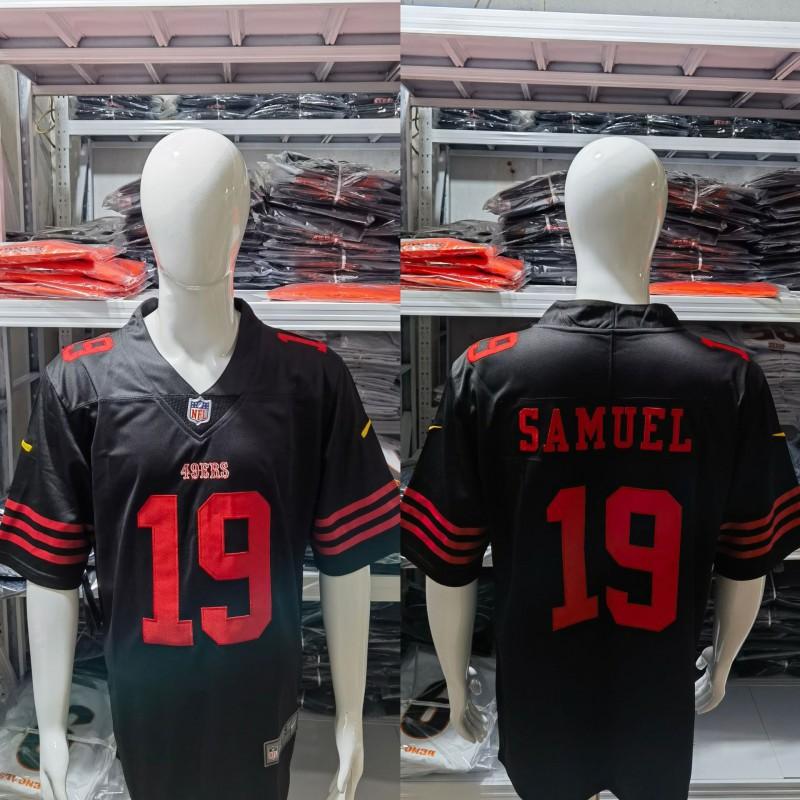 Mens NFL San Francisco 49ers Short Sleeve Jersey Embroidered Team Apparel Fan Wear Sports Gear