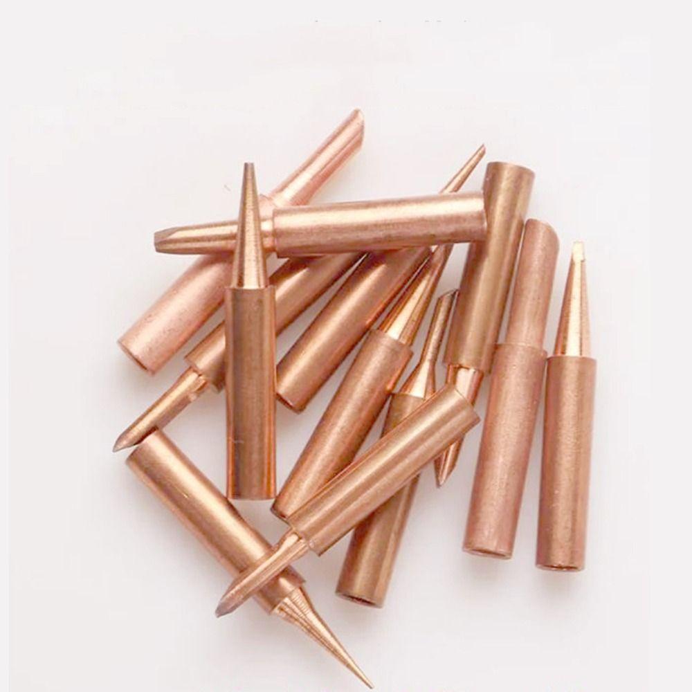 Жаростойкое жало для паяльника Наконечник для пайки из чистой меди Запасной наконечник для сварки Сварочный наконечник Паяльные инструменты