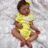 46cm Cloth Body Reborn Baby Dolk Twin A Twin B Realistic Sleeping Simulation Rebirth Doll with Implanted Hair Lifelike Bebe Reborn Doll Kids Xmas Gift