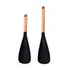 Silicone Spatula Non-Stick Cooking Spoon 3-in-1 Multi-Function Spatula with Ergonomic Wooden Handle High Temperature