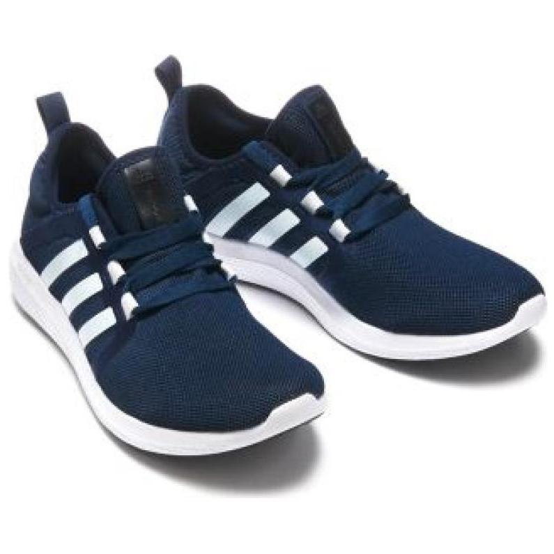 Adidas Амортизирующие Нескользящие Износостойкие Низкие Повседневные Беговые Кроссовки Унисекс Темно-синие AQ3127