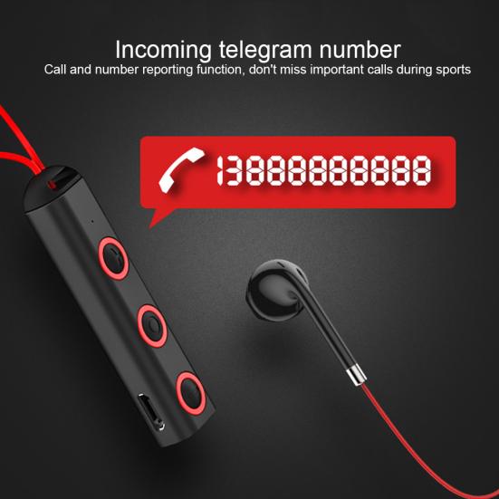 Магнитная беспроводная Bluetooth-совместимая стереогарнитура с микрофоном и шейным ободом Handsfree