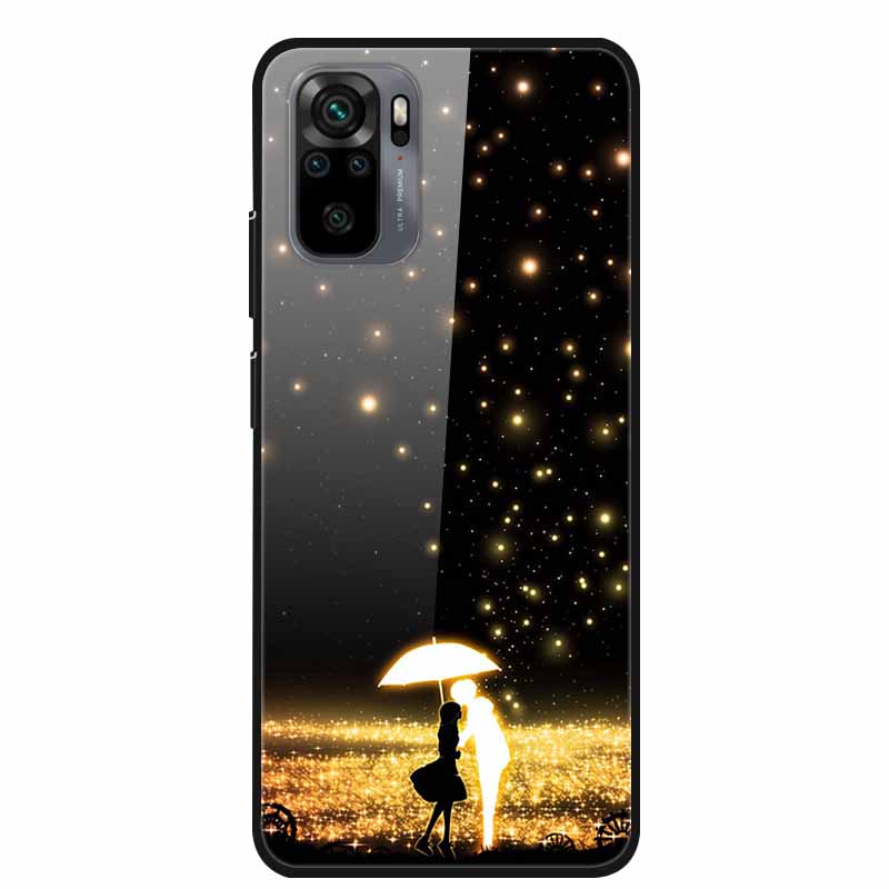 Закаленное Стекло Чехол для Redmi Note 10 Pro Чехол Жесткий Чехол для Xiaomi Redmi Note10 5G Чехол для Телефона Note10 Pro Fundas Бампер из ТПУ