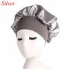 Soft Stretch Head Cover Night Sleep Hat Wide Band Satin Cap Elastic Head Wraps Hair Loss Chemo