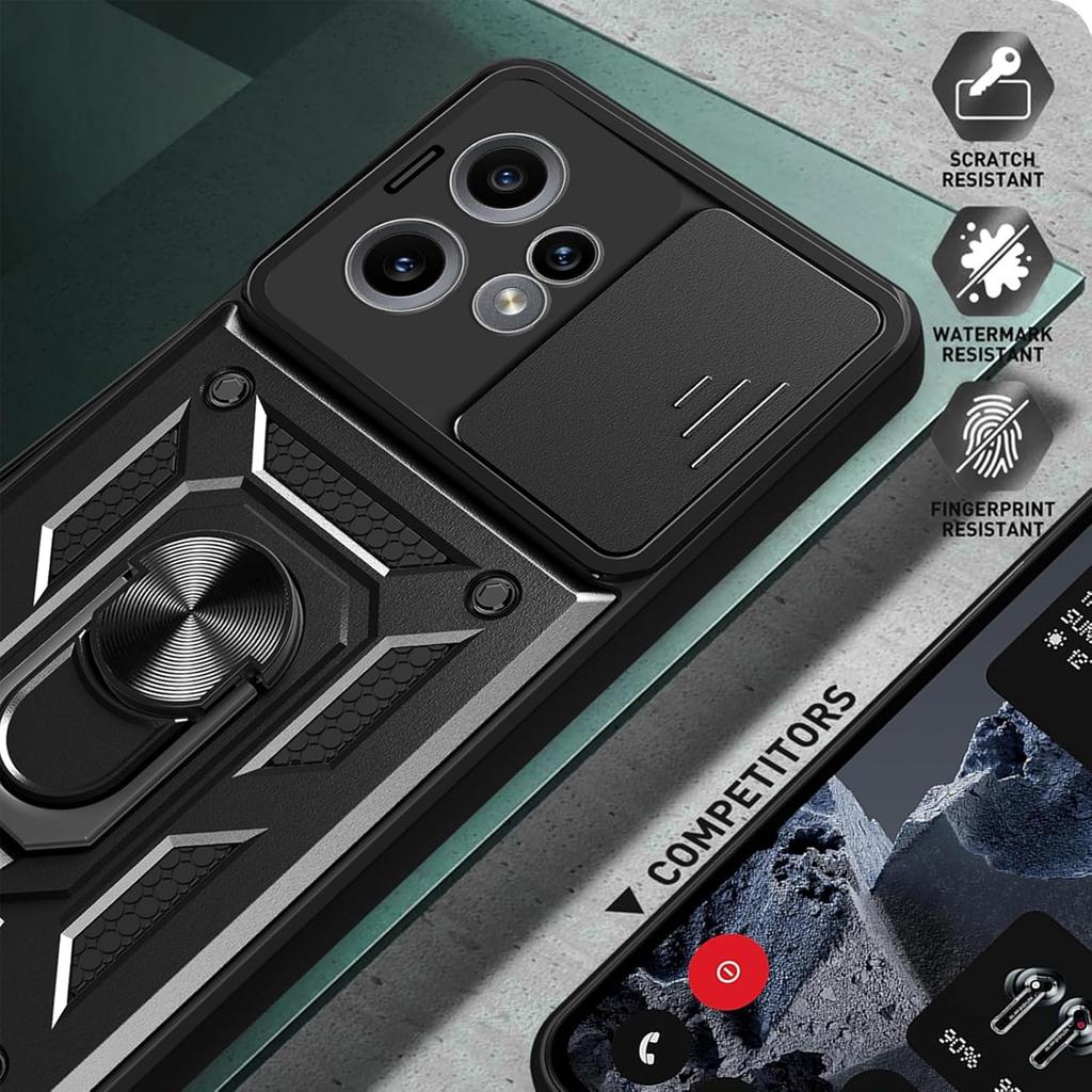 Чехол-подставка Armor для Nothing CMF Phone 2 Pro, защита объектива с кольцом, магнитный держатель, Coque Fundas Capa