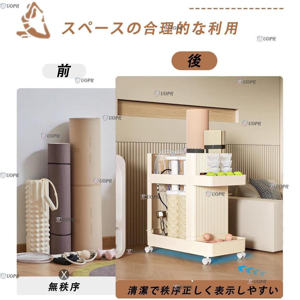 Аксессуар для коврика для йоги на колесиках Оборудование для тренировок Хранение Современный Коврик для йоги для пресса Подходит и Держатель для поролоновых валиков, Органайзер, Стойка, Гантели, Гири,