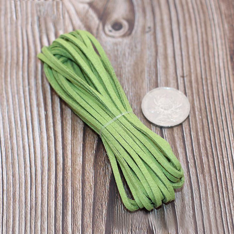 5M Длинный Кожаный Шнурок Плоский Искусственный Замшевый Шнур Нить DIY Браслет Фурнитура Веревка Шнур Изготовление Ювелирных Изделий Толщина 3мм Принадлежности