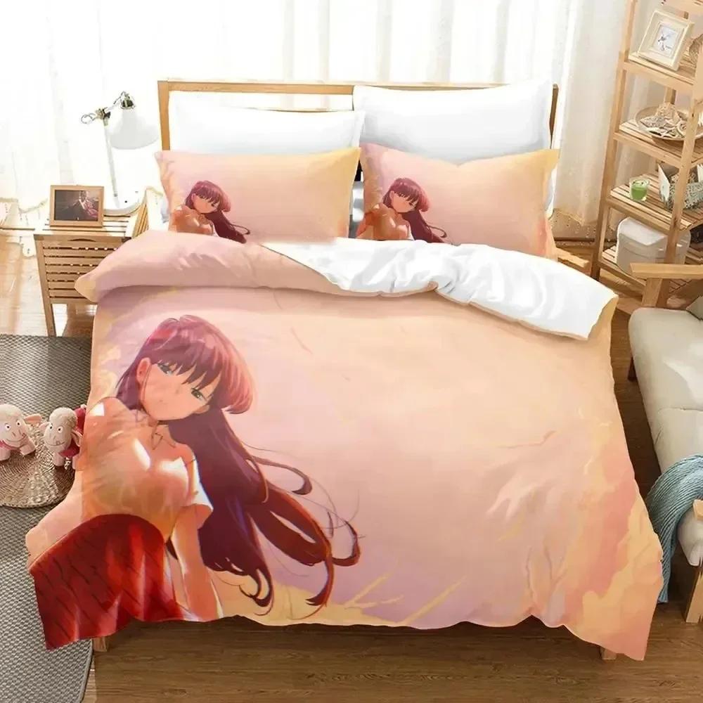 3D Print Anime Komi Can't Communicate Comfortable Duvet Cover Pillowcase Bedding Set Children Bedroom Decoration Home Textile