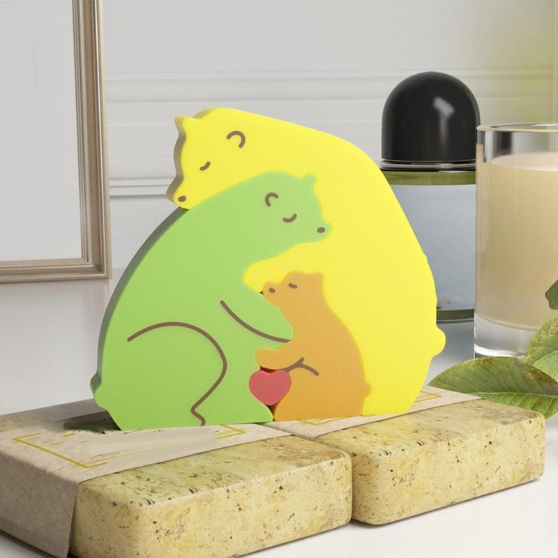 Desktop Ornament Mold Animal Holding Love Heart Candle Mould Silicone Mould for Jewelry Making and Handmade Craft