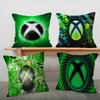 Игровой X-Xbox Логотип Вышивка Счастливый Дракон Наволочка Подушка-подушка для Дивана Декор Комнаты Подарок для Детей