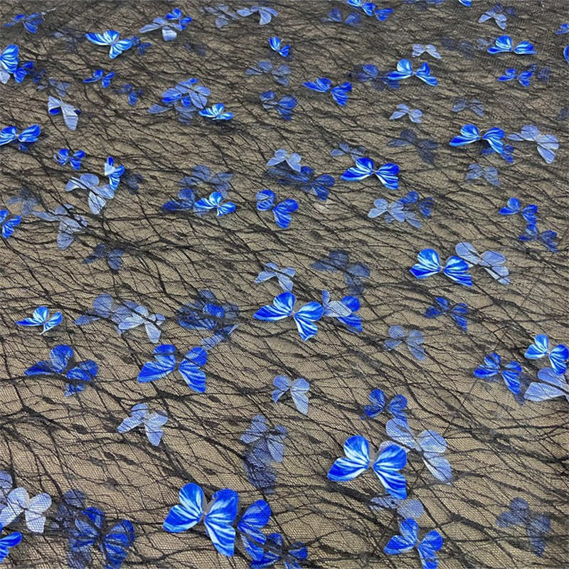 Сделай сам кружево лазерная бабочка трехмерная вышивка кружевная ткань сетка бабочка вышитая ткань сетчатая ткань