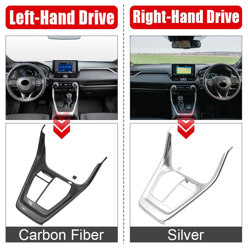 ABS карбоновая внутренняя коробка переключения передач автомобиля, крышка панели, накладка, аксессуары для Toyota RAV4-2022 2023 RAV 4 XA50