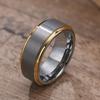 Tungsten Steel Ring for Men Minimalist Design Durable Wedding Band Stylish Accessory