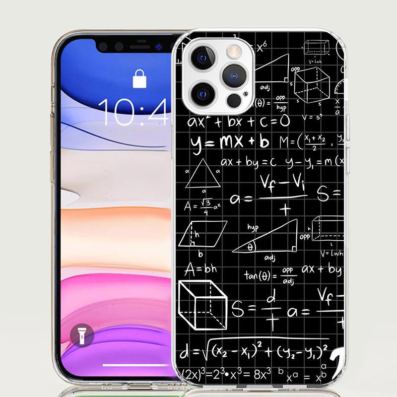 Чехол для телефона Физика Химия Математика Для iPhone 17 Air 16 15 Plus 11 14 Pro Max 13 Mini 12 7 8 + SE Узорное Искусство Индивидуальный Co