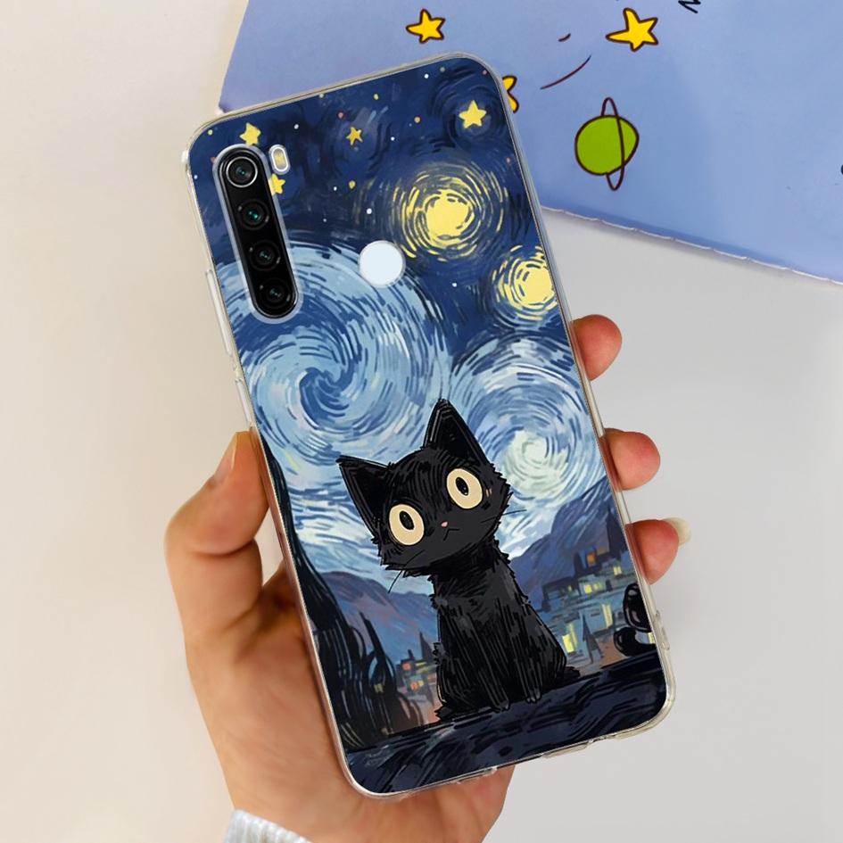 Для Xiaomi Redmi Note 8 Чехол Милый Мультяшный Мягкий Силиконовый Чехлы Для Телефона Для Xiaomi Redmi Note 8T 8 t Чехол На Redmi Note8 Задняя Крышка