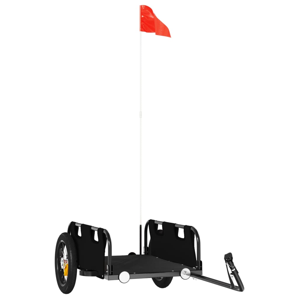 Bicycle Trailer Black Oxford Fabric and Iron