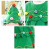 Children's Christmas Tree Costume Set Festive Girl Easy To Clean Xmas Hat Dress for Performance Cosplay Gifts