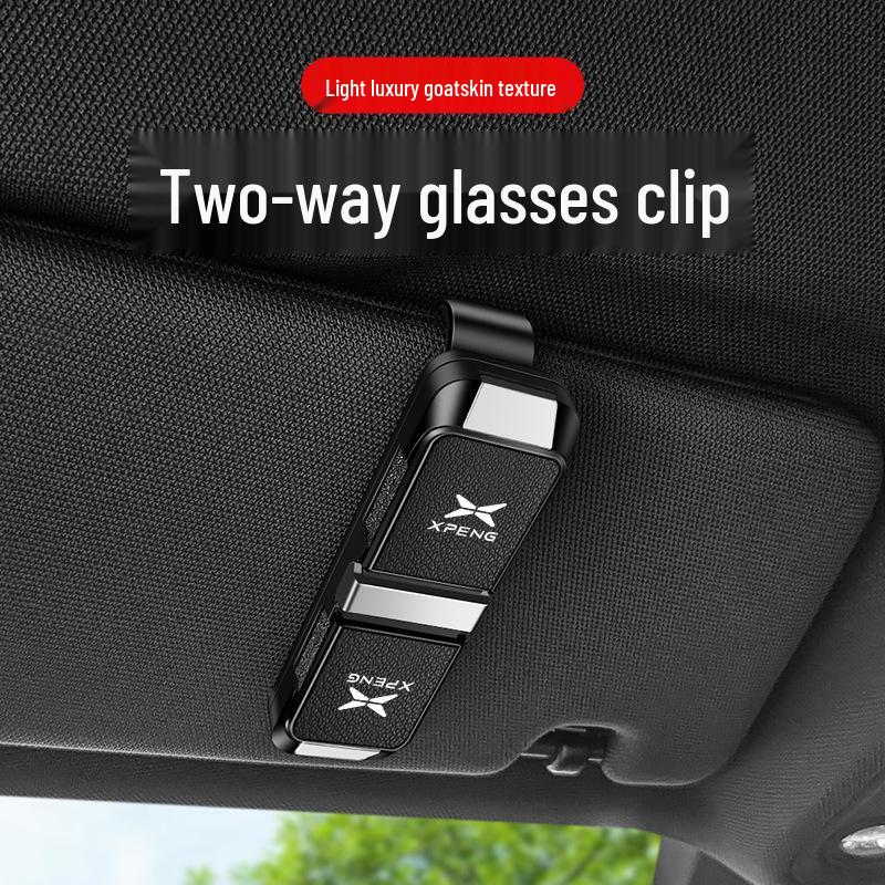 Xiaopeng G3i/G6/P7i High-End Sunglasses Storage Clip & Sun Visor Card Holder for 2023 Models