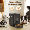 Automatic Pet Feeder 2L Cat Food Dispenser with LCD Screen Programmable Portion Control Timed Automatic Cat Feeder 1-4 Meals Dry Food for Dogs