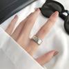 Stylish Adjustable Open Ring Pure Silver Fashionable Thick Band Unique Design