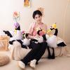 Cute Simulation Red-crowned Crane Doll Plush Toy Bird Swan Doll Children's Company Soothing Pillow Rag Doll