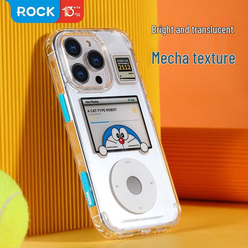 ROCK Doraemon iPhone 14 Pro Max Clear Protective Case