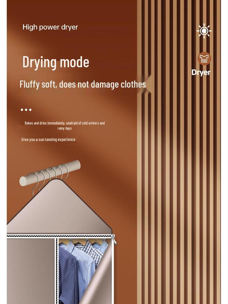 Компактная многофункциональная сушилка: Быстрая сушка для обуви, одежды и одеял с удалением пылевых клещей для дома и общежития.