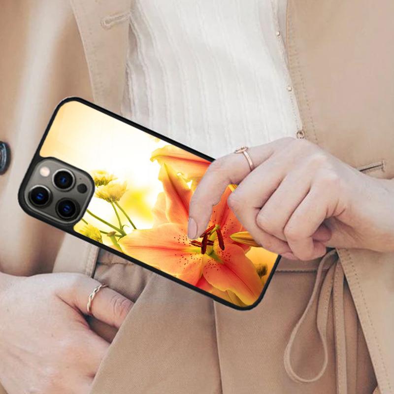 Lily Flowers Magnetic Phone Case For APPLE iPhone 17 Air 16 14 13 12 Pro Max 15 Plus Wireless Charge With MagSafe Cover