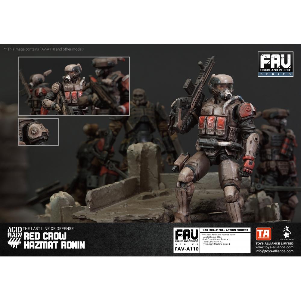 Кислотный дождь 1 18 Кислотный дождь Fav A110 Красный ворон Hazmat Ronin