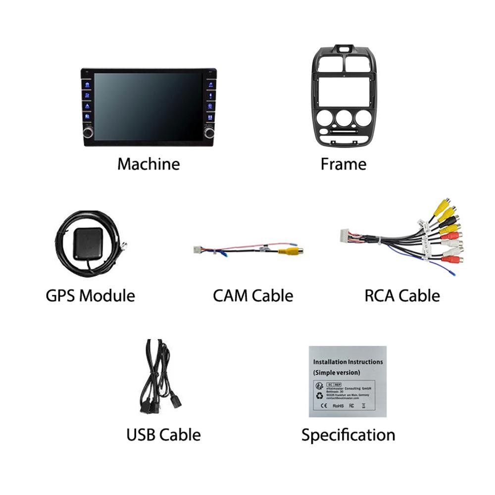 Android Car Radio Multimedia Video Player Navigation GPS For Hyundai Accent 2 LC2 1999-2012 With Button Knob Stereo 1+16GB