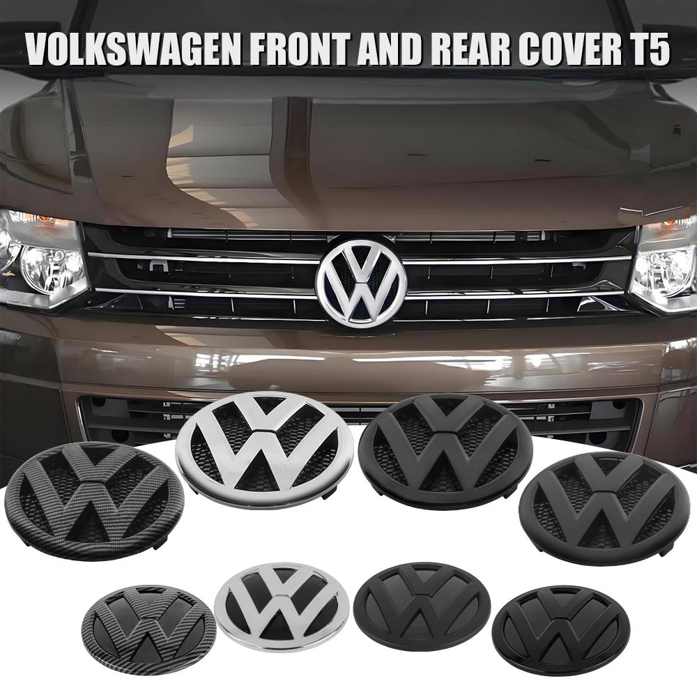 YNEPB1 1/2pcs Car Front Rear Trunk Logo Emblem Badge Sticker Decoration For Volkswagen VW Transporter T5 2010 2011 2012 2013 2015 2014