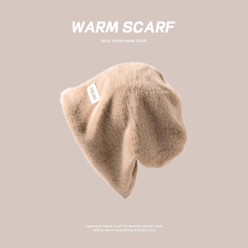 Maillard Hat Women's Fisherman Knitted Versatile Stacking Cold Warm Cute Plush