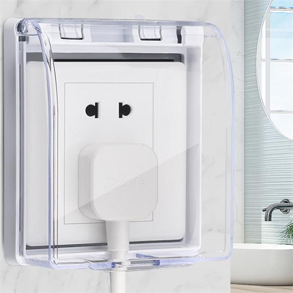 Bathroom Switch Protection Cover Wall Socket Waterproof Box Transparent Plate Outdoor Socket Box Cover Protector