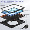 For iPad Air 13 (2025)/(2024)/Pro 12.9 (2022)/(2021)/(2020)/(2018) Case Tablet Cover with Shoulder Strap