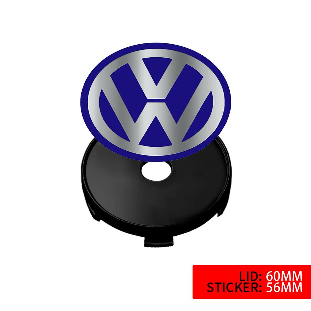 IMNOV1 VW GTI GOLF 2026 Hot For VW VOLKSWAGEN 4PCS 60MM/ 63MM/68 MM Car Wheel Center Hub Caps Tire Rim Covers Auto Accessories For Volk