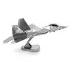 F22 Fighter 3D Crystal Puzzle Laser Cutting Model Metal Engineering Simulation