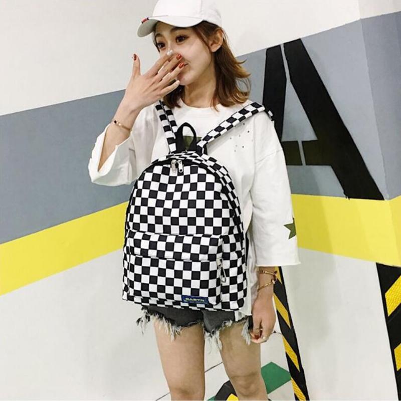 Унисекс клетчатый нейлоновый дизайн рюкзак для ноутбука рюкзак книги сумки для школы рюкзак повседневный рюкзак
