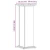 VidaXL Plant Stand Sonoma Oak 33x33x100cm Engineered Wood, Flower Stand, Plant Pot Stand, Support 852980