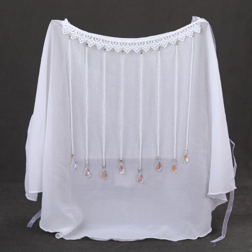Tassel Hanfu Face Veil Crystal Chinese Hanfu Accessories Ancient Style Face Covering Gauze Women