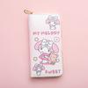 New Fashion Long Wallet Zipper Printing Student Cartoon Zero Card Bag Clutch Bag Waterproof Design Card