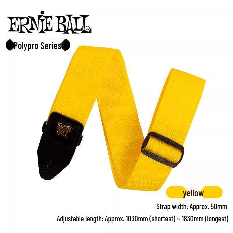 Универсальный ремень для гитары/баса Ernie Ball из бакелита - Удлиненный нейлоновый ремень через плечо